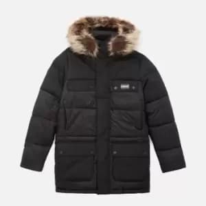 Barbour International Boys' Redford Parka Quilt Jacket - Black - M (8-9 Years)