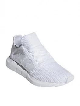adidas Originals Swift Run Junior Trainers, White/White, Size 3