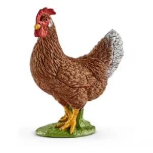 Schleich Farm World Hen Toy Figure