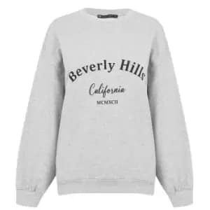 I Saw It First Oversized Sweatshirt - Grey