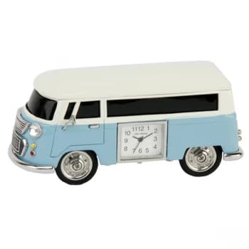 WILLIAM WIDDOP Miniature Clock - Blue Campervan