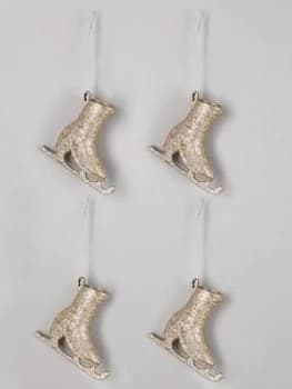 Gisela Graham Set Of 4 Ski Boot Tree Decorations