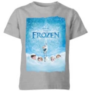Disney Frozen Snow Poster Kids T-Shirt - Grey - 11-12 Years