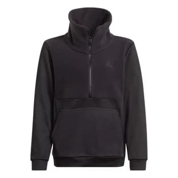 adidas GR Quarter Zip Sweater Junior Girls - Black