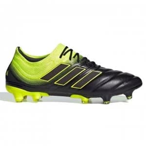 adidas Copa 19.1 FG Football Boots - Black/SolYellow