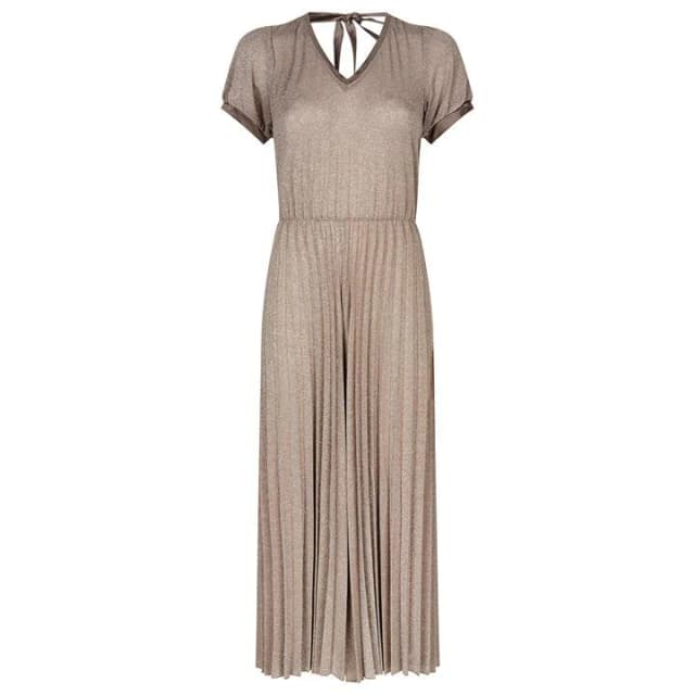 James Lakeland Gold Pleated Jumpsuit - 8