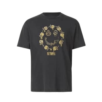 AllSaints Posie Short Sleeve Crew - Jet Black