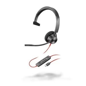 Poly Blackwire 3310 USB-C UC Monaural Headset