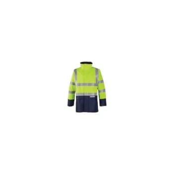 Elliston Medium Hi-vis Yellow & Navy Jacket