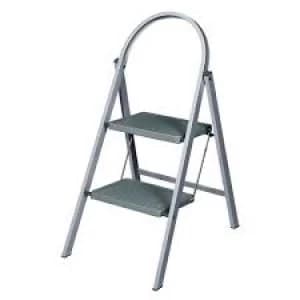 Abru Heavy Duty Grey 2 Step and Stool