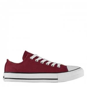 SoulCal Low Junior Canvas Shoes - Burgundy