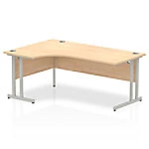 Impulse Cantilever 1800 Left Hand Crescent Desk Maple