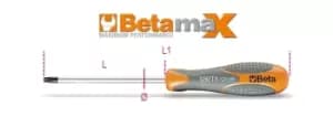 Beta Tools 1297TX Beta MAX Torx Screwdriver T10 x 80mm 012970010