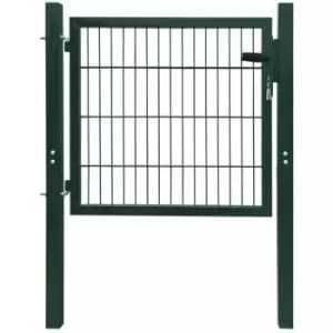 Fence Gate Steel Green 105x150cm Vidaxl Green