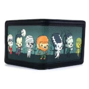 Loungefly Universal Monsters Chibi Aop Bi-Fold Wallet