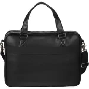 Avenue Oxford 15.6" Laptop Slim Briefcase (39 x 5 x 30cm) (Solid Black)