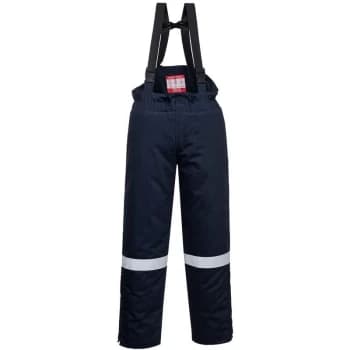 Portwest - FR58NARM - sz M FR Anti-Static Winter Salopettes - Navy