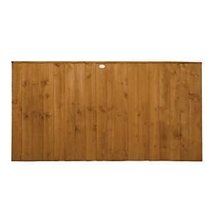Forest Garden Dip Treated Featheredge Fence Panel - 6 x 3ft Pack of 4