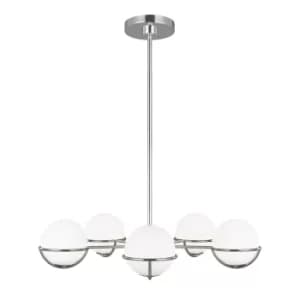 Apollo 5 Light Globe Pendant, Polished Nickel, G9