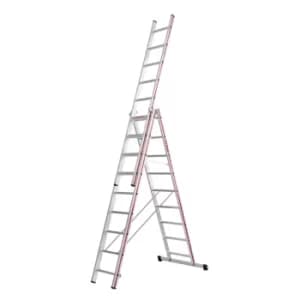 Hymer 404727 Red Line Combination Ladder 3 x 9 Tread