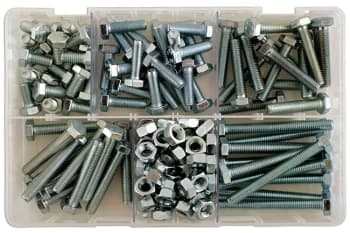 Assorted M8 Setscrews & Nuts Box Qty 154 Connect 35011