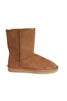 Jodie Sheepskin Short Plain Boots
