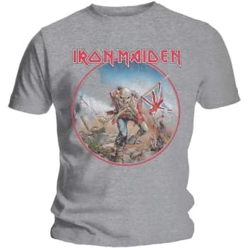 Iron Maiden - Trooper Vintage Circle Unisex XX-Large T-Shirt - Grey