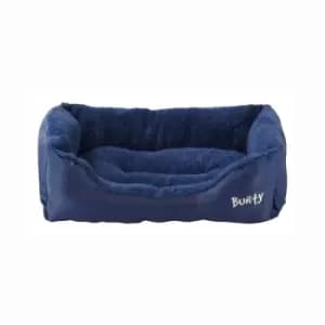 Bunty Deluxe Medium Soft Dog Bed - Blue
