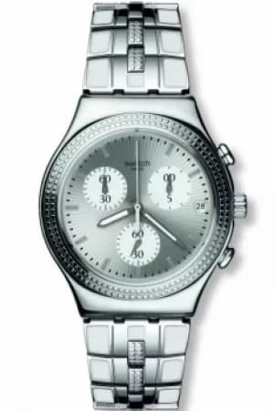 Unisex Swatch Crystal Cascade Chronograph Watch YCS580G