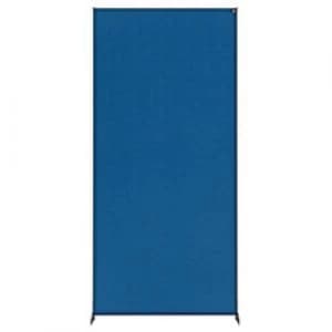 Nobo Freestanding Room Divider Screen Impression Pro 800mm x 1800mm x 300mm Felt, Metal Blue