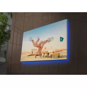 4570DACTBURN-001 Multicolor Decorative LED Lighted Canvas Painting