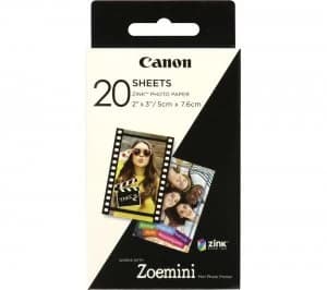Canon ZINK 2 x 3? Glossy Photo Paper - 20 Sheets