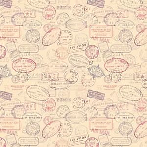 ohpopsi Par Avion Wall Mural Multi 14.4m L