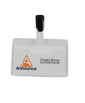 Announce Visitor Name Badge 60x90mm (Pack of 25) PV00921