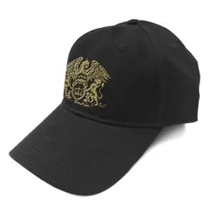 Queen - Black Classic Crest Mens Baseball Cap - Blue