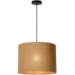 Lucide MAGIUS - Pendant Light - Ø42cm - 1xE27 - Light Wood