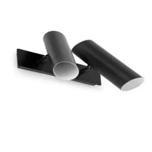 Link 2 Light Indoor Adjustable Wall Spotlight White, Black, E27