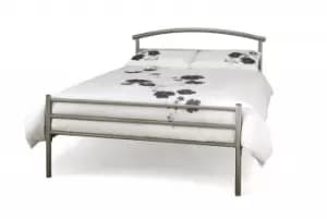 Serene Brennington 5ft King Size Silver Metal Bed