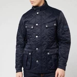 Barbour International Mens Ariel Quilt Jacket - Navy - M