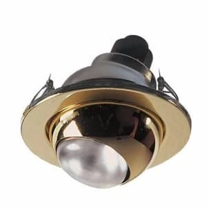 KnightsBridge R63 ES 60W 230V Eyeball Downlight - Brass
