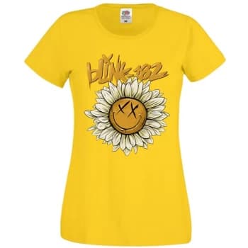 Blink-182 - Sunflower Womens Large T-Shirt - Yellow