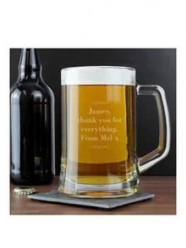 Personalised Decorative Glass Tankard