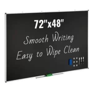 VEVOR Chalk Board, 48 x 72" Large Chalkboard with Aluminum Frame, Black Boards Dry Erase Includes 1 Magnetic Erase & 3 Dry Erase Marker, Black Surface