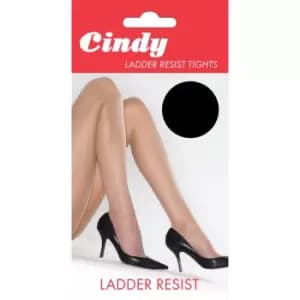 Cindy Womens/Ladies Ladder Resist Tights (1 Pair) (Medium (5ft-5ft8a)) (Black)