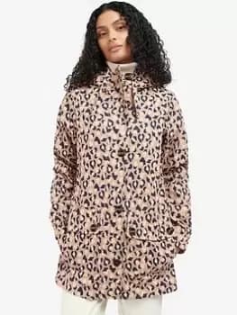 Barbour Printed Somalia Waterproof Jacket - Pink, Size 10, Women