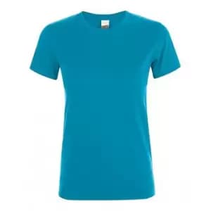 SOLS Womens/Ladies Regent Short Sleeve T-Shirt (M) (Aqua)