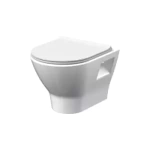 Nuie Freya Wall Hung Toilet Pan 495mm Projection - Slim Sandwich Soft Close Seat
