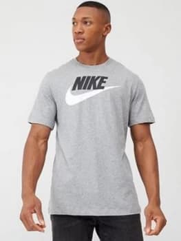 Nike Futura T-Shirt - Grey/Black/White