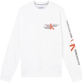 Calvin Klein Jeans Urban Crew Neck Sweatshirt - Bright White