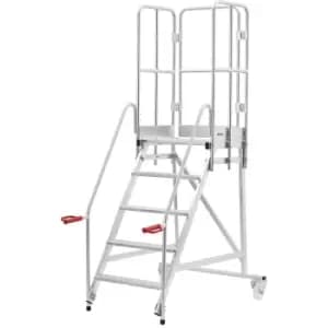 eurokraft pro hot dip galvanised, incl. doors, hot dip galvanised, incl. doors, 5 steps